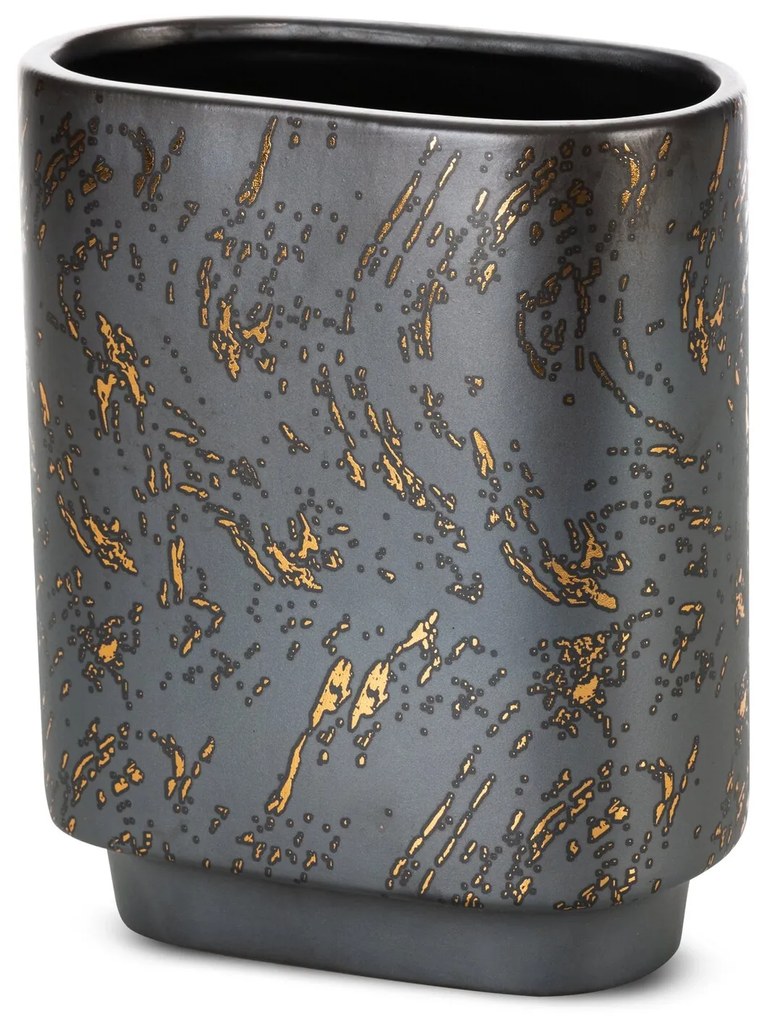 KERAMICKÁ VÁZA ARIELA 19X10X23 CM GRAFITOVÁ