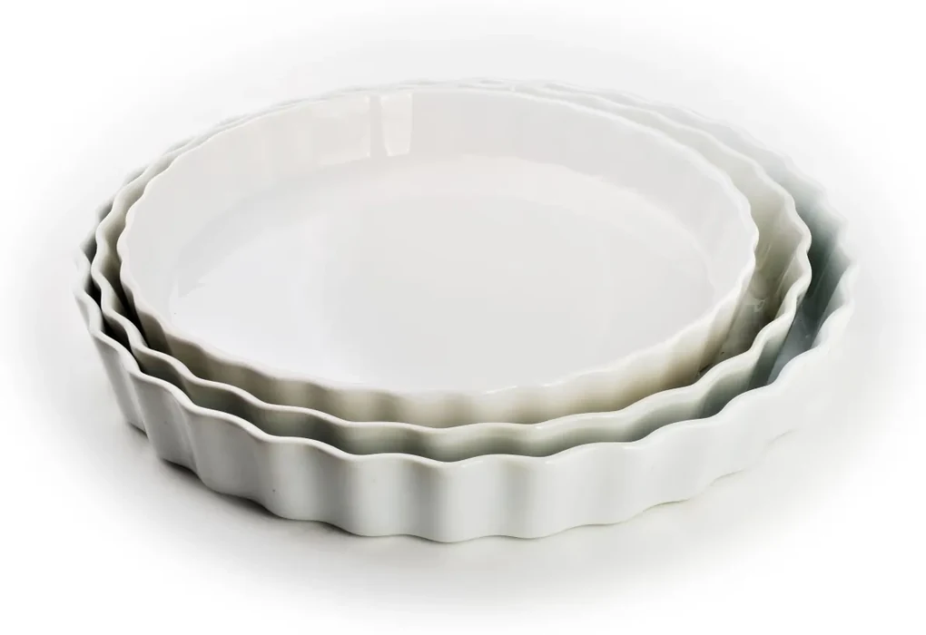 Porcelánová forma na koláče BASIC 30 cm biela