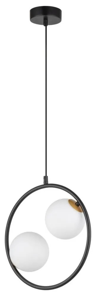 Luster na lanku AQUA 2xG9/12W/230V čierna