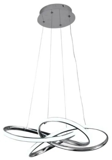 LED Stmievateľný luster na lanku LED/65W/230V 3000-6500K šedá + diaľkové ovládanie