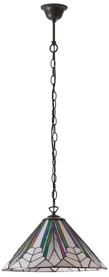 Endon 63937 - Luster na reťazi Tiffany ASTORIA 1xE27/60W/230V pr. 40 cm