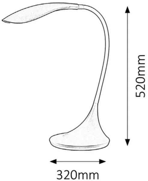 Rabalux 4164 - stmievateľná LED lampa DOMINIC LED/4,5W/230V