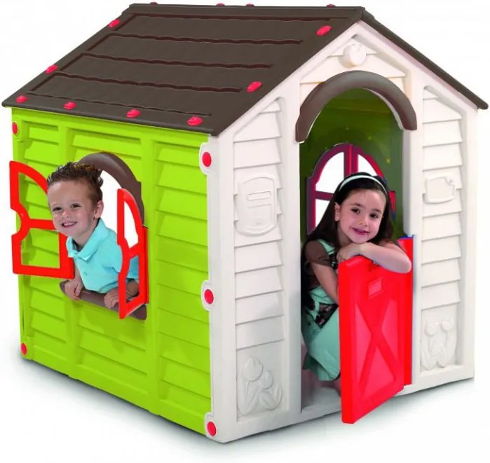Detský hrací domček RANCHO PLAYHOUSE - zelený