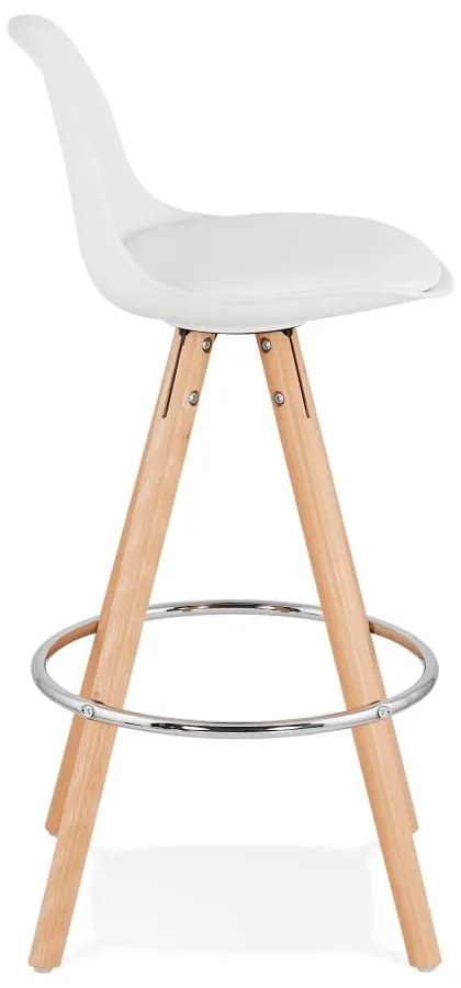 Biela barová stolička Kokoon Anau, výška sedu 64 cm