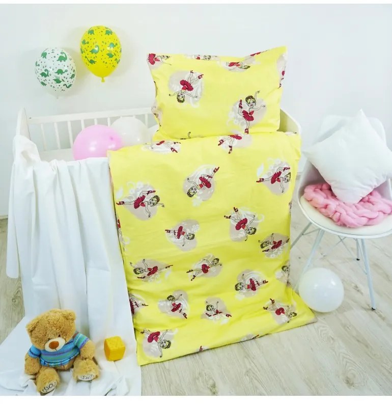 Obliečky detské bavlnené Victoria EMI, Detský set 90x130 + 45x65