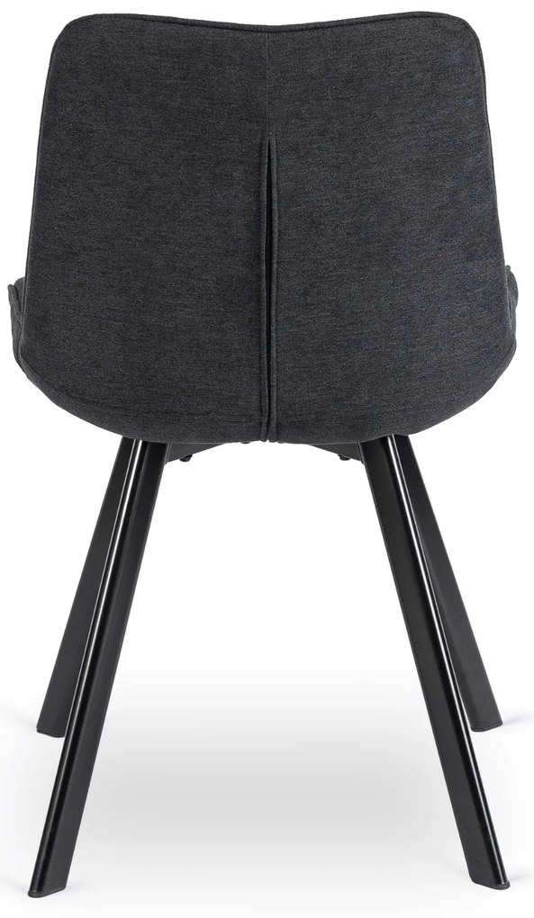 PROXIMA.store - Čalúnená jedálenska stolička RICK 2 FARBA: sivá, MATERIÁL: pletená