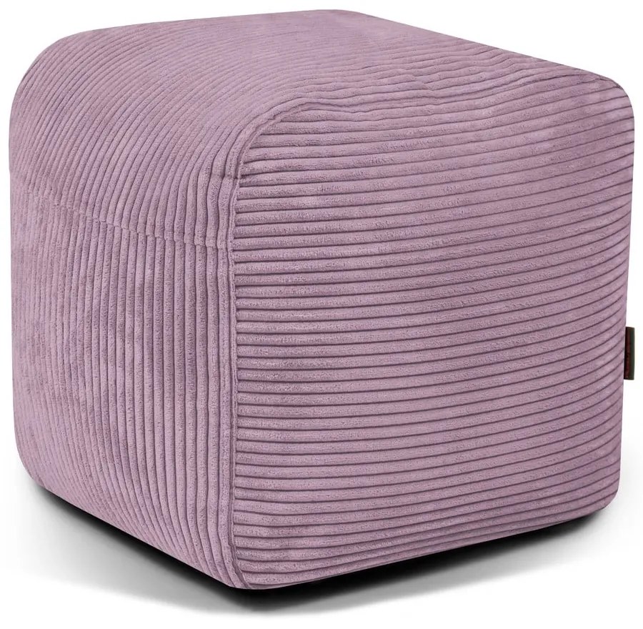 Fialový menčestrový sedací vak Plus 50 Lounge – SLOWDOWN