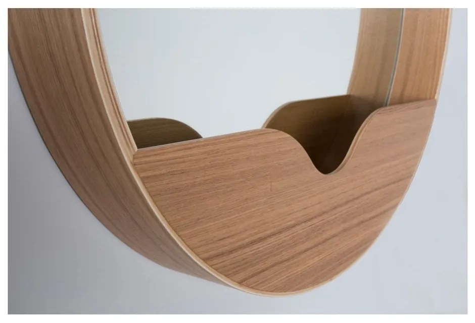Nástenné zrkadlo s odkladacím priestorom Zuiver Round Wall, ⌀ 40 cm
