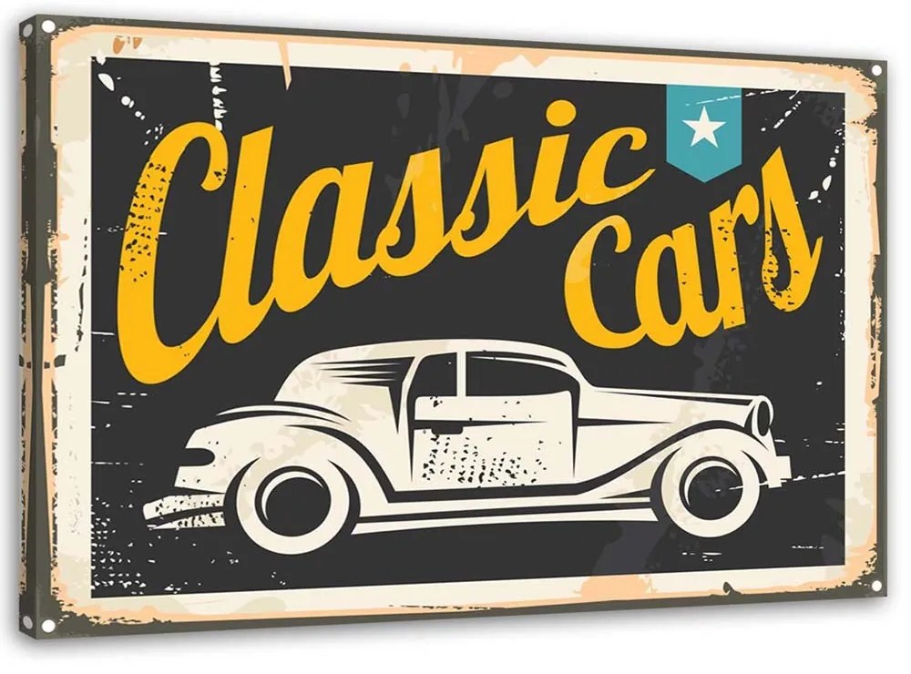 Gario Obraz na plátne Klasické autá znak Rozmery: 60 x 40 cm