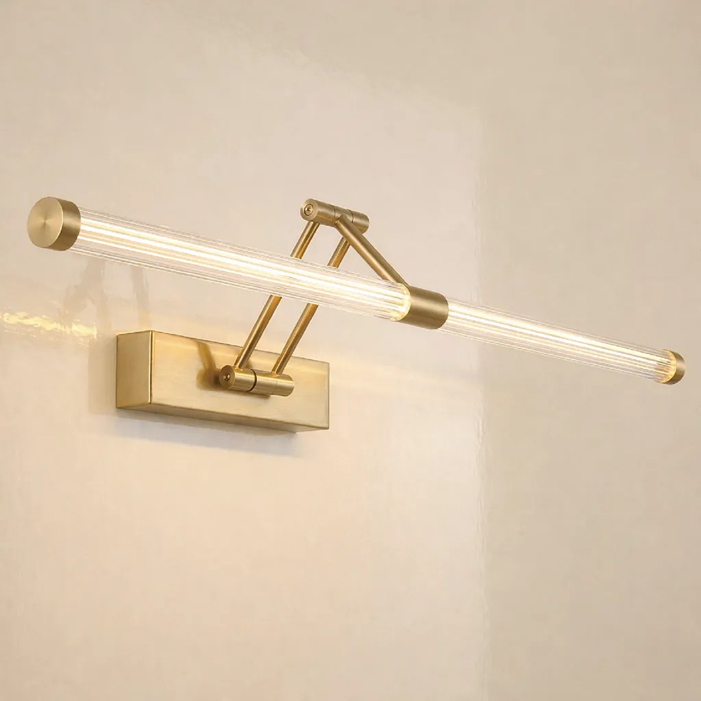 Toolight Toolight, LED nástenné svietidlo 60cm, 13W, 4000K, 1000lm, APP1900-1W, zlatá matná, OSW-66055
