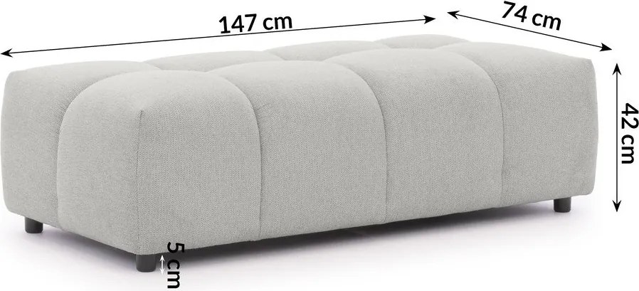 Svetlosivá podnožka Albane – Ropez