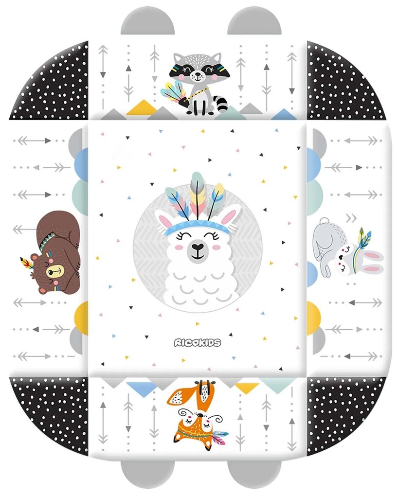 Interaktívna vzdelávacia podložka 110 x 100 cm Boho Ricokids