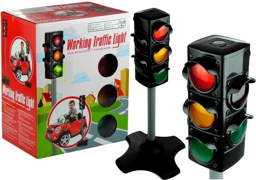 LEAN Toys Detský semafor 72 cm