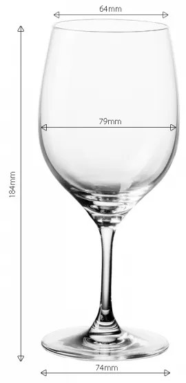 Lunasol - Poháre na biele víno 310 ml set 4 ks - Anno Glas Lunasol META Glass (322080)