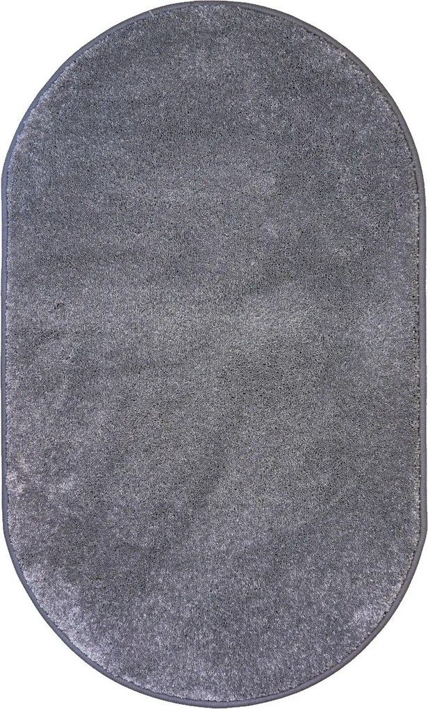 Kusový koberec Laguna tmavo šedá ovál, 133x190 ovál, šedá, obývacia izba, Vopi