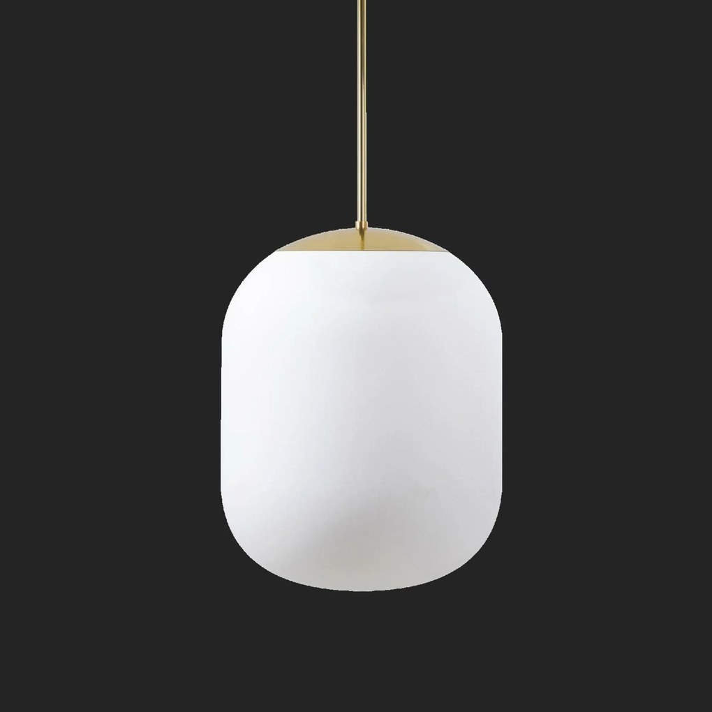 Osmont 62812 Tania P2 Hp závesné sklenené svietidlo mosadz leštená biela IP4