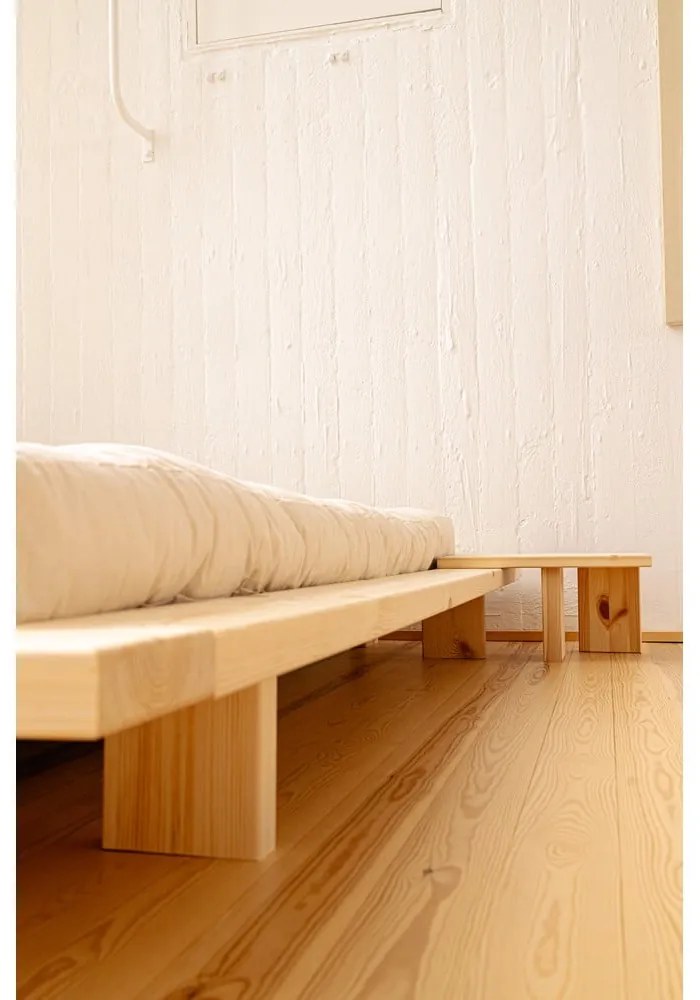 Hnedý nočný stolík z borovicového dreva Japan – Karup Design