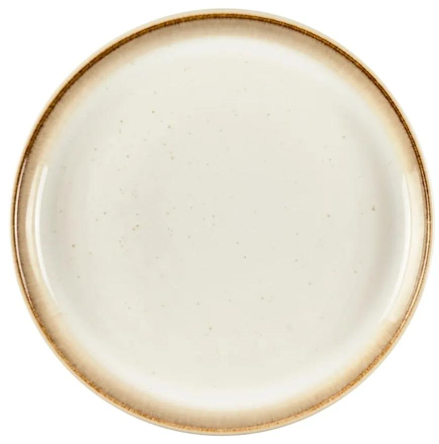 Béžový kameninový servírovací tanier Bitz Premium, ø 17 cm