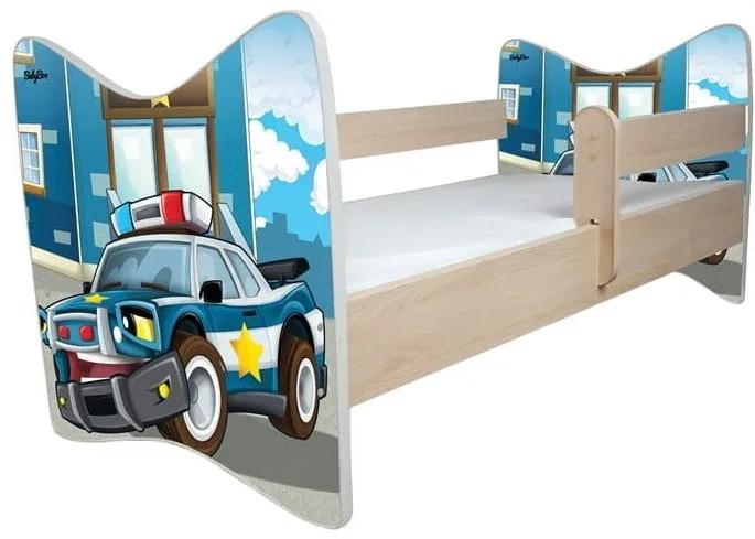 Raj posteli Detská posteľ " Policia "  DLX biela