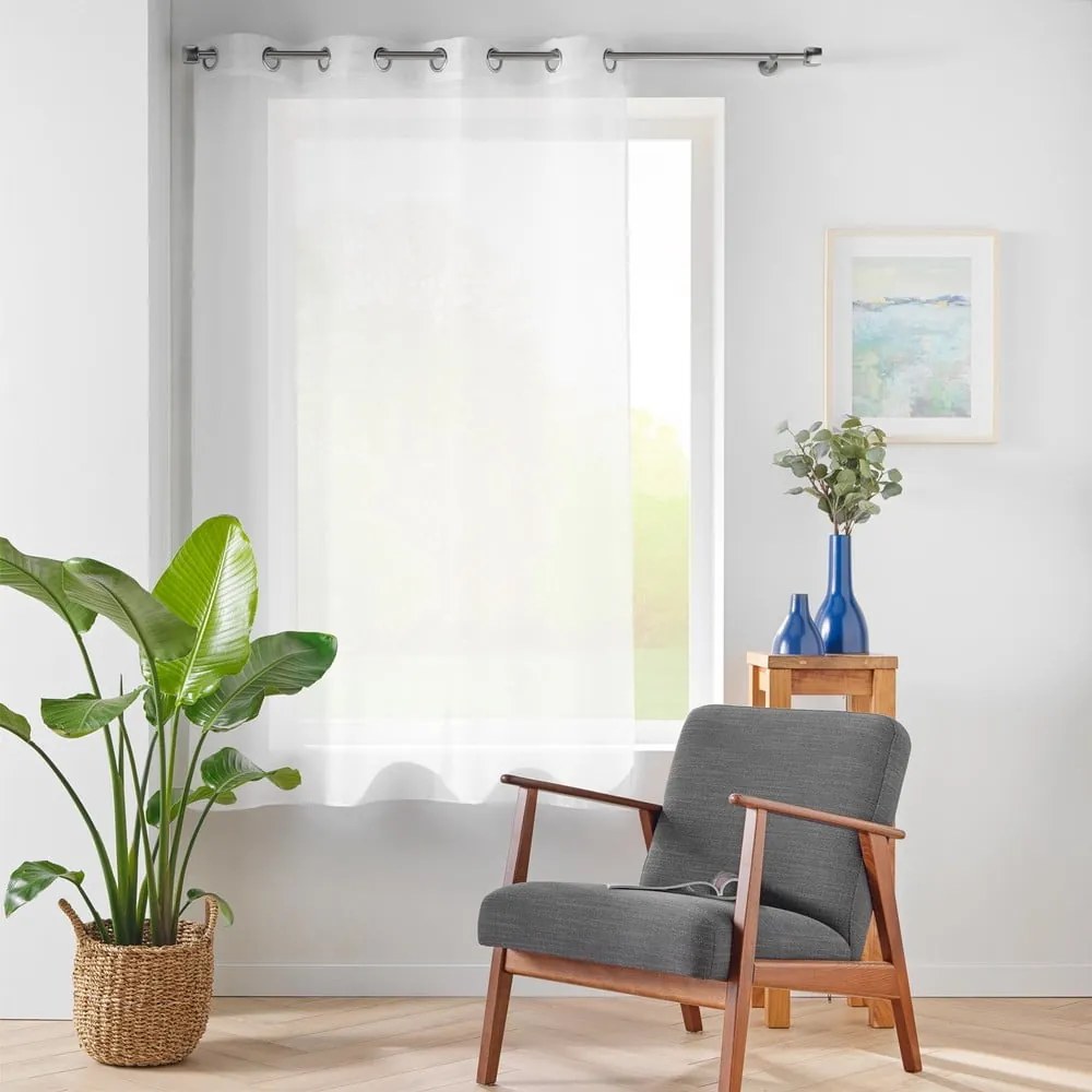 Biela voálová záclona 140x180 cm Lissea – douceur d'intérieur