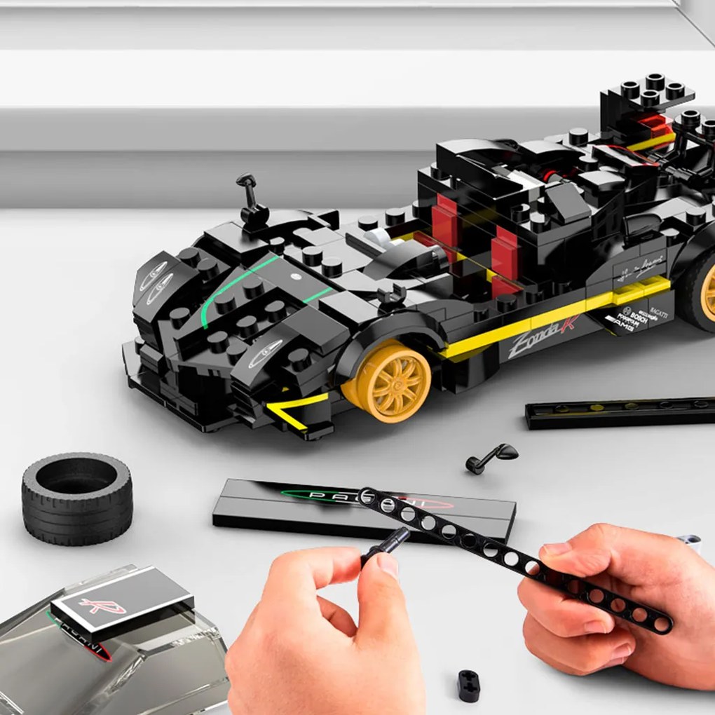 KIK Rastar Stavebnica Pagani Zonda R 1:28, 387 dielov