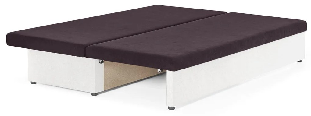 Pohovka pre 3 osoby s funkciou spania ROLO Sivá/čierna