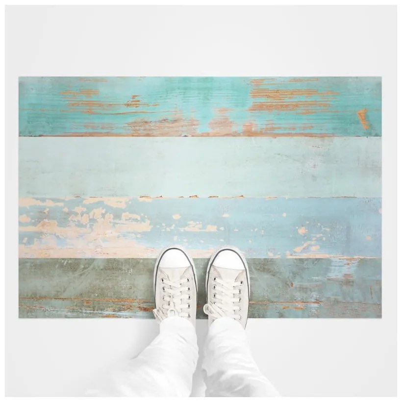 Samolepka na podlahu Ambiance Floor Sticker Parquet Floor Cote dOpale, 90 × 60 cm