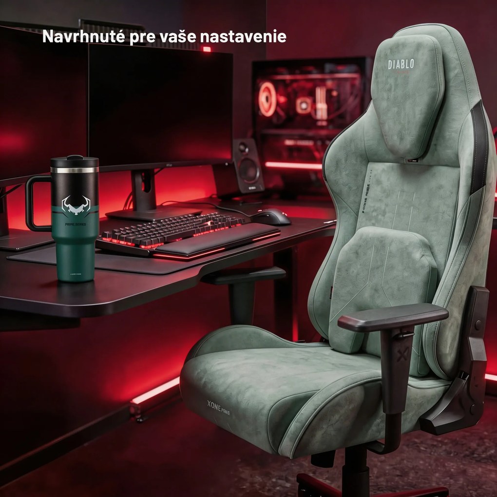 Termohrnček s rukoväťou zelený Diablo Ghotic Green