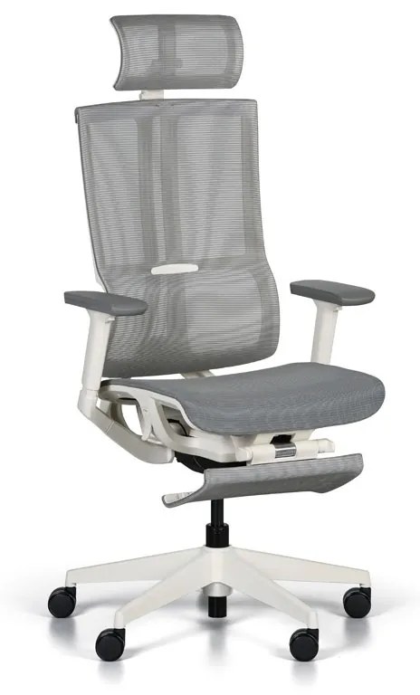 Kancelárska stolička ROGER, sivá