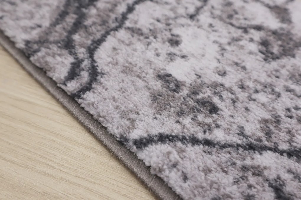 Spoltex, Koberec behúň na mieru Marble 19 šedý, šíre 100 cm, šedá, chodba / predsieň