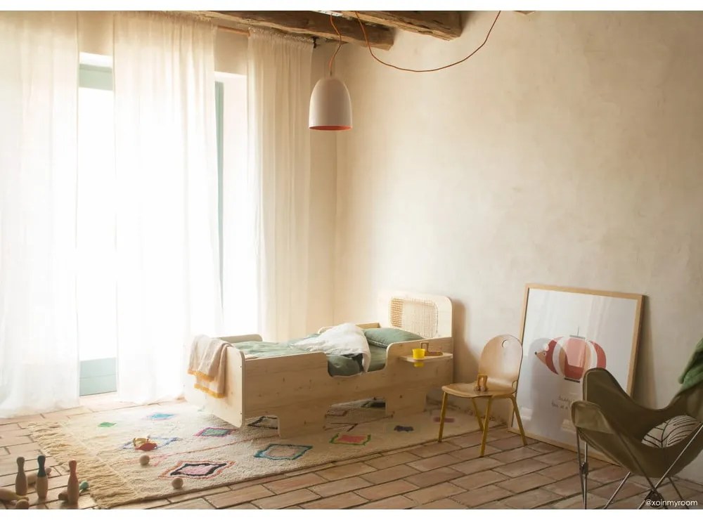 Krémový prateľný ručne tkaný bavlnený koberec 140x200 cm Kaarol – Lorena Canals