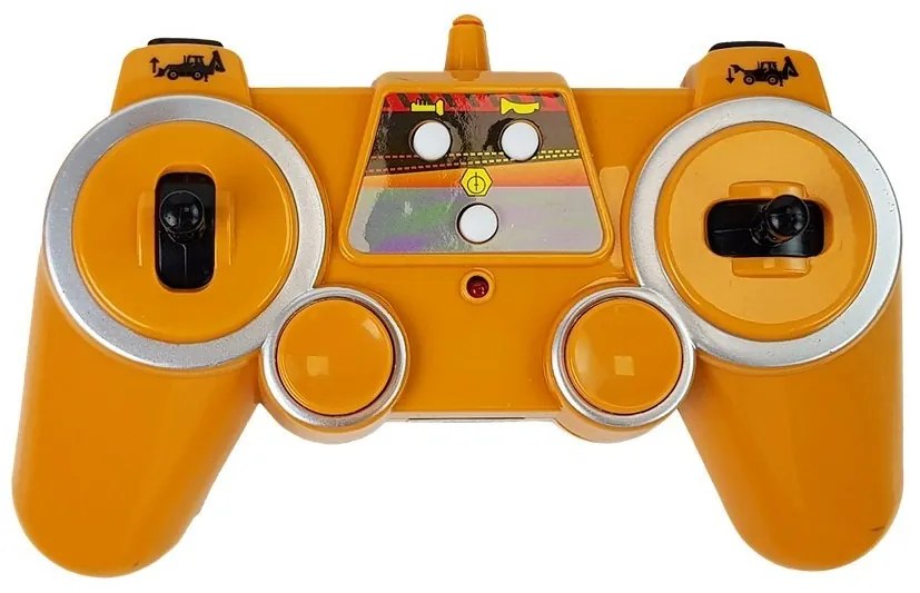 LEAN TOYS Bager s lyžicou a zvukom na diaľkové ovládanie 2,4Ghz 1:20 žlté RTR