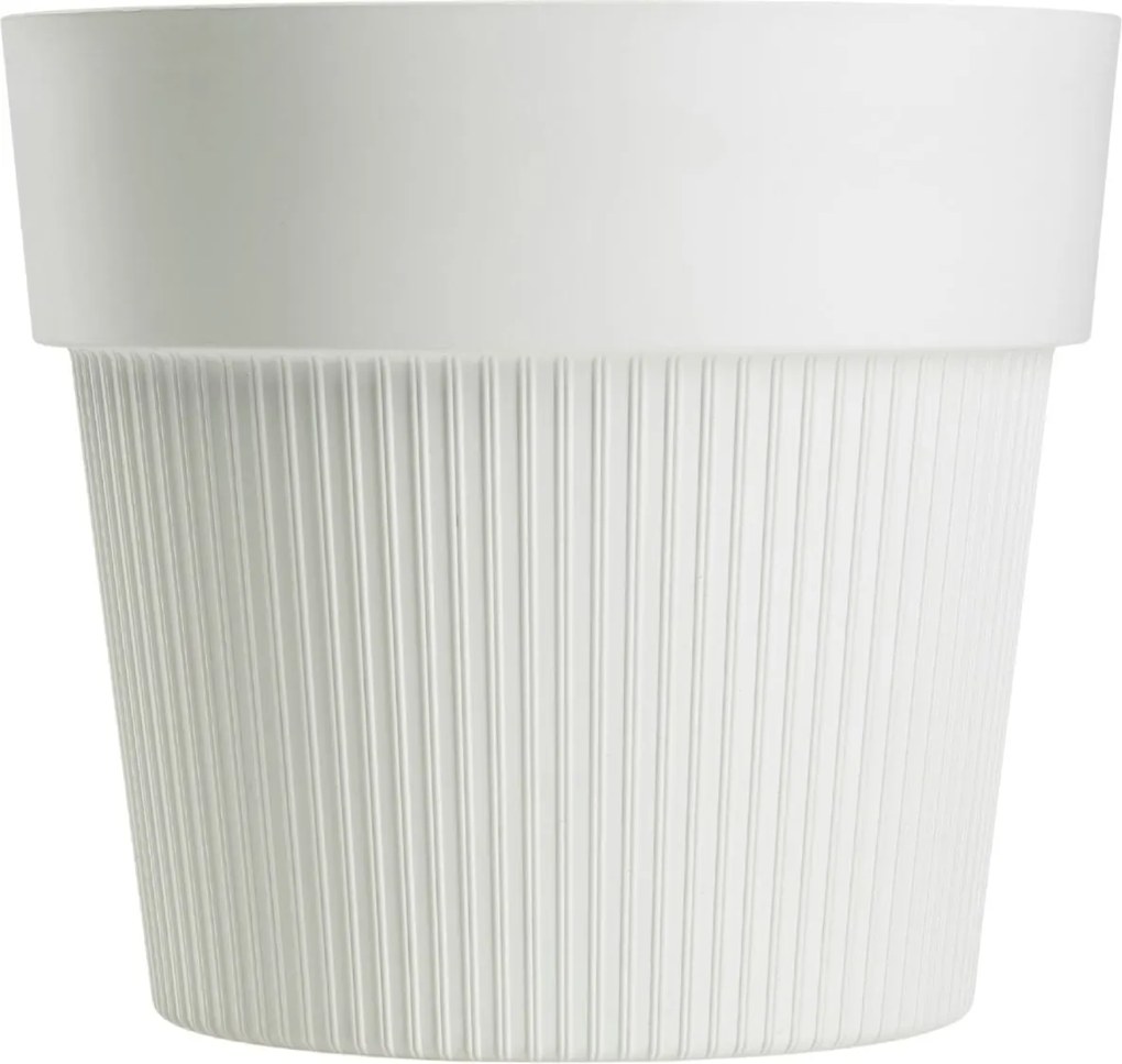 PLASTOVÝ KVETINÁČ SILVA LINE 14,5X13 CM KRÉMOVÁ