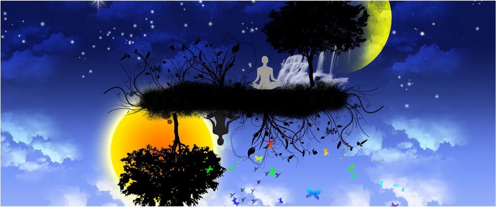 Obraz - Reflekcia rovnováhy (120x50 cm)