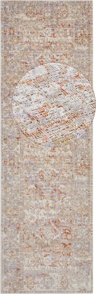Behúň Cairo 105587 Port Said Cream Red – na von aj na doma, 80x200, oranžová, chodba / predsieň, Hanse Home