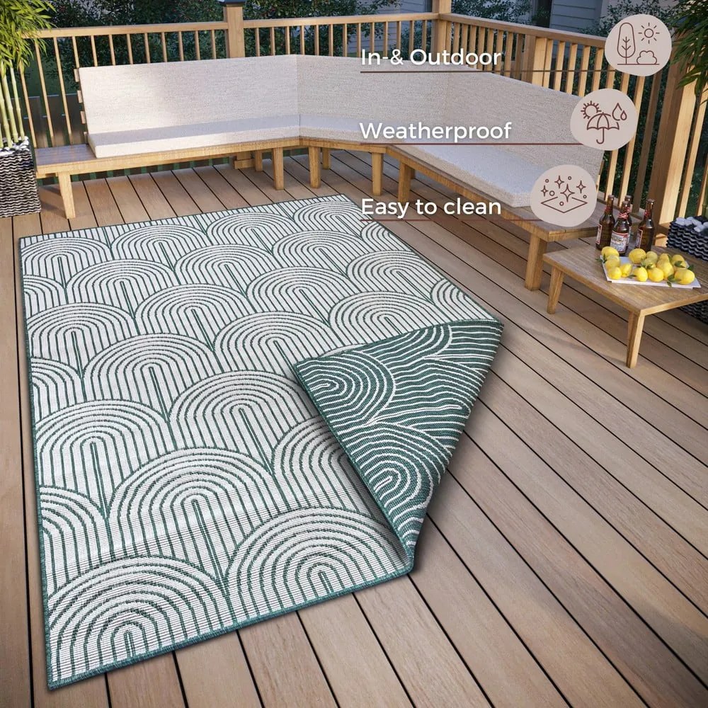 Zelený vonkajší koberec 200x290 cm Pangli Green – Hanse Home