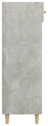 vidaXL Botník betónovo sivý 60x35x105 cm spracované drevo-