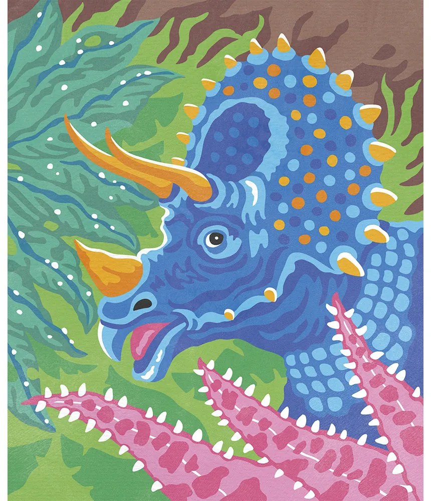 Detský ateliér maxi - maľovanie podľa čísel - Dinosaury