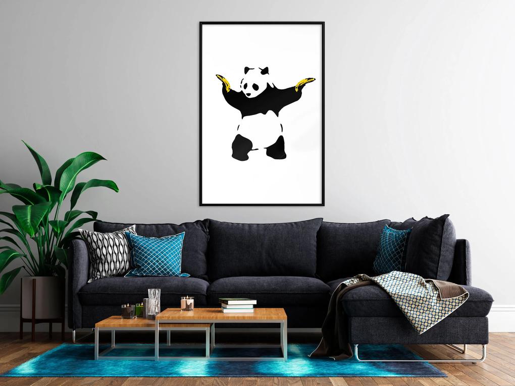 Artgeist Plagát - Panda with Guns [Poster] Veľkosť: 40x60, Verzia: Čierny rám