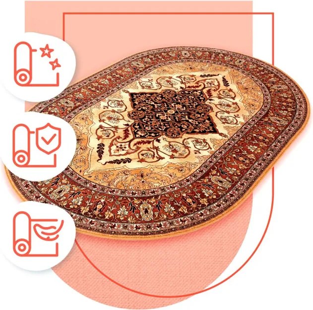 Koberec Agnella Isfahan Leyla Bursztyn  ovál