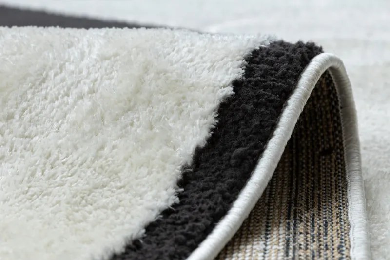 Dywany Łuszczów Kusový koberec Mode 8598 geometric cream/black - 160x220 cm