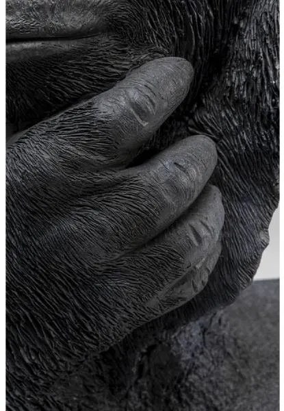 Thinking Gorilla Head dekorácia čierna 49cm