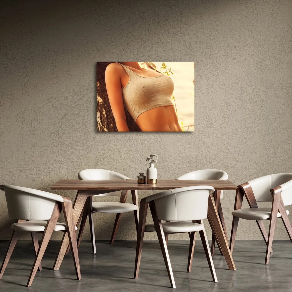 Obraz - Žena pri strome (70x50 cm)
