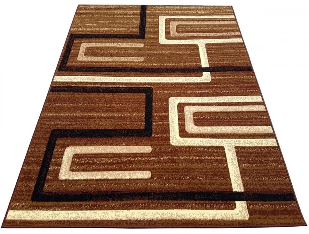 Kusový koberec PP Link hnedý, Velikosti 300x400cm