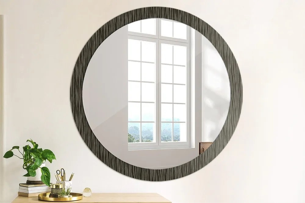 Okrúhle ozdobné zrkadlo Abstraktný kovový fi 100 cm