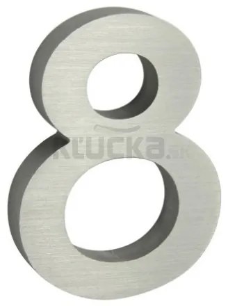 RN.100LV.8.AL.3D číslo "8" strieborné