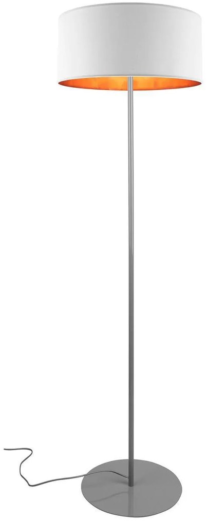 Podlahová lampa SHADE, 1x textilné tienidlo (výber zo 4 farieb), (výber z 3 farieb konštrukcie), (fi 44cm), G