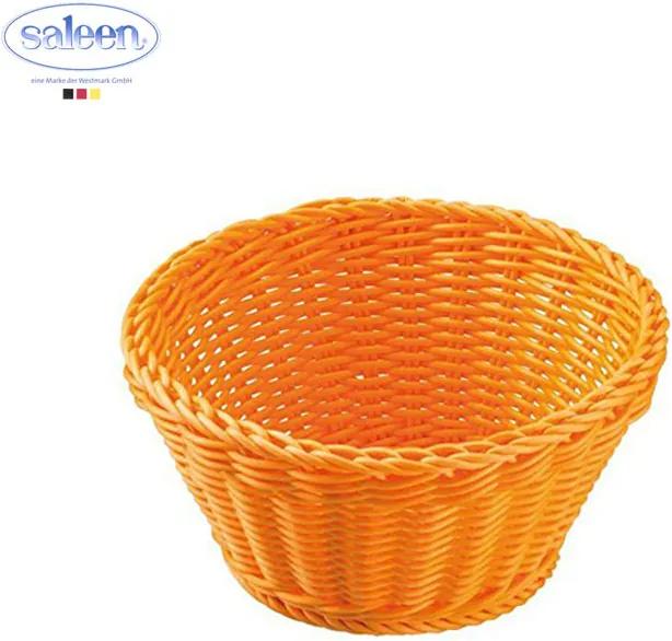 SALEEN Košík PP okrúhly 18x10, oranžový