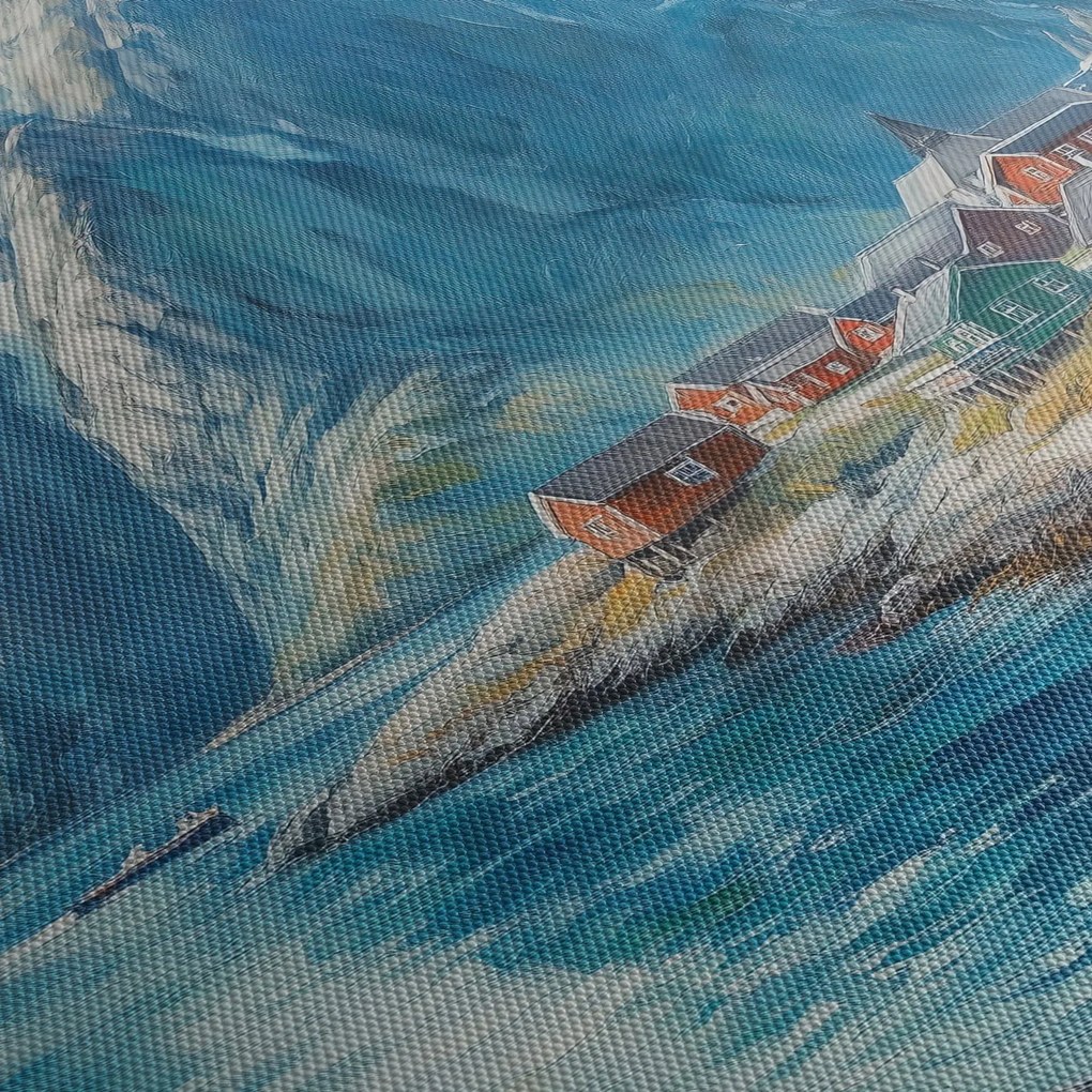 Obraz - Nórska dedinka (70x50 cm)