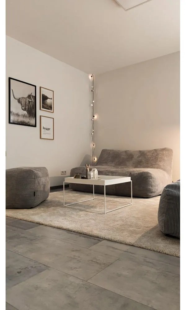 Hnedý menčestrový sedací vak Sofa Tube 160 – SLOWDOWN